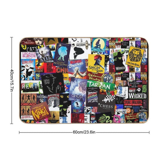 Musicals Collage IV Original High-Traffic Bath Mat