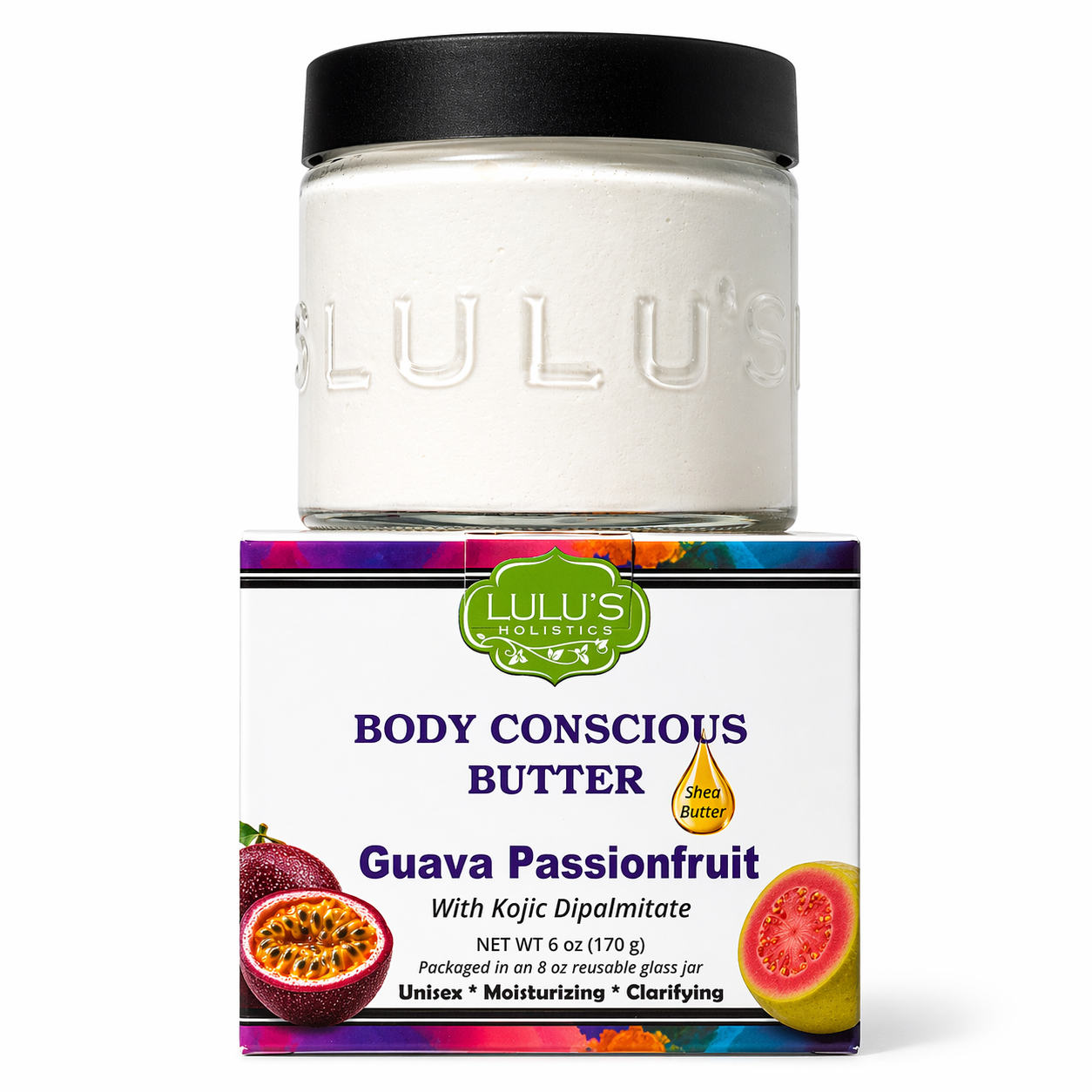 Guava Passionfruit Kojic Whipped Shea Body Butter – Uneven Looking Skin
