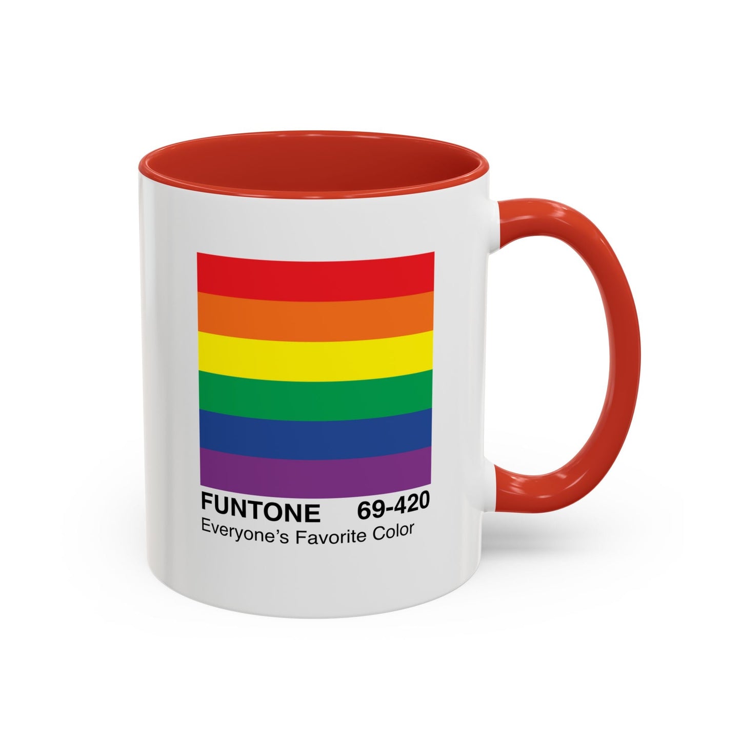 Bespattered Facade Everyone's Favorite Color "Funtone" Chip Mug | Eight Colors | 11oz or 15oz