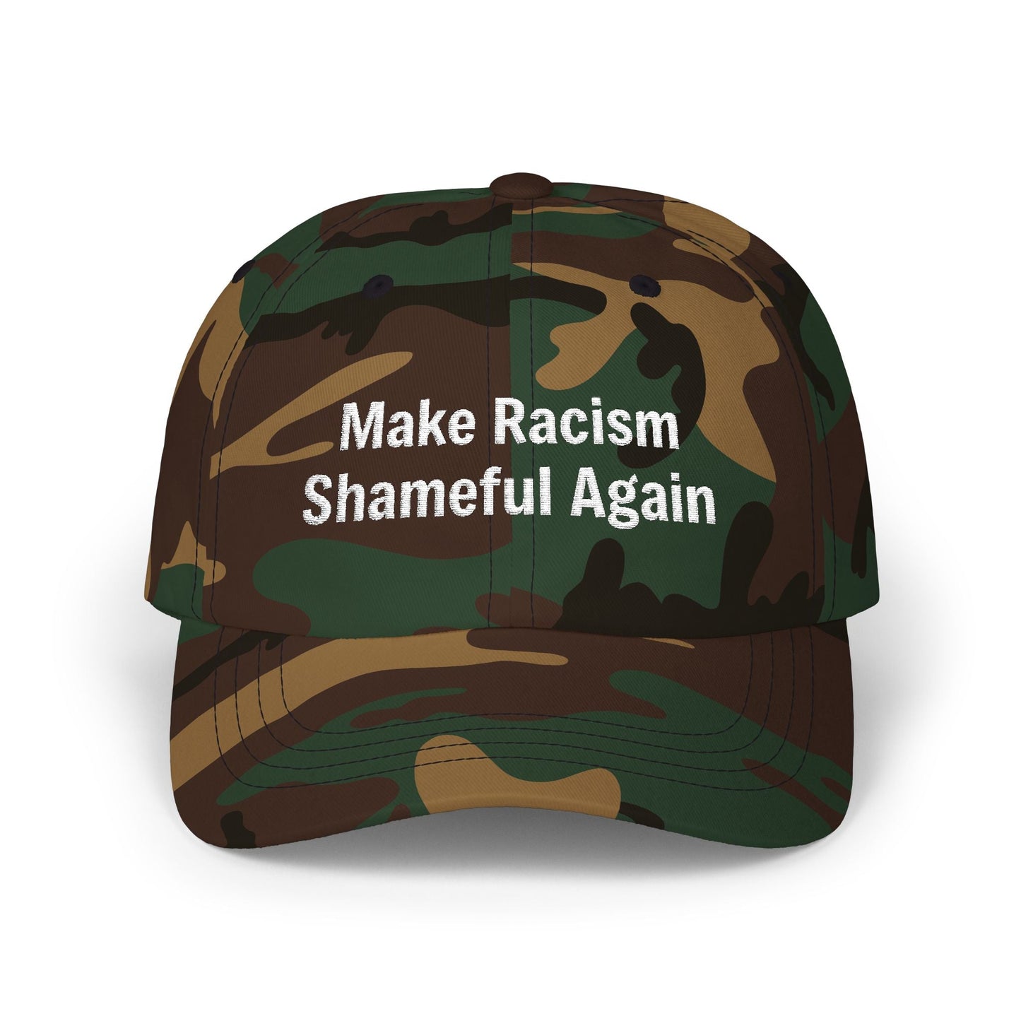 The Anti-MAGA Embroidered Hat Collection: Make Racism Shameful Again | 10 Colors