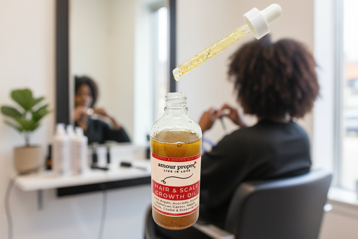 Organic Chebe Hair Growth Oil with Avocado and Argan Oils