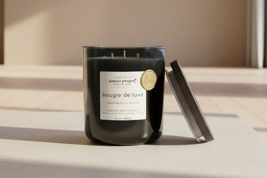 bougie de luxe handpoured Luxury Soy Candle - 12oz