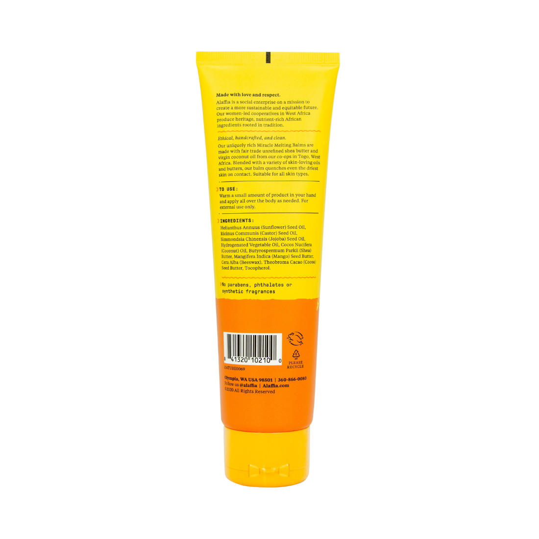 Authentic African Miracle Melting Balm, Fragrance Free 4oz