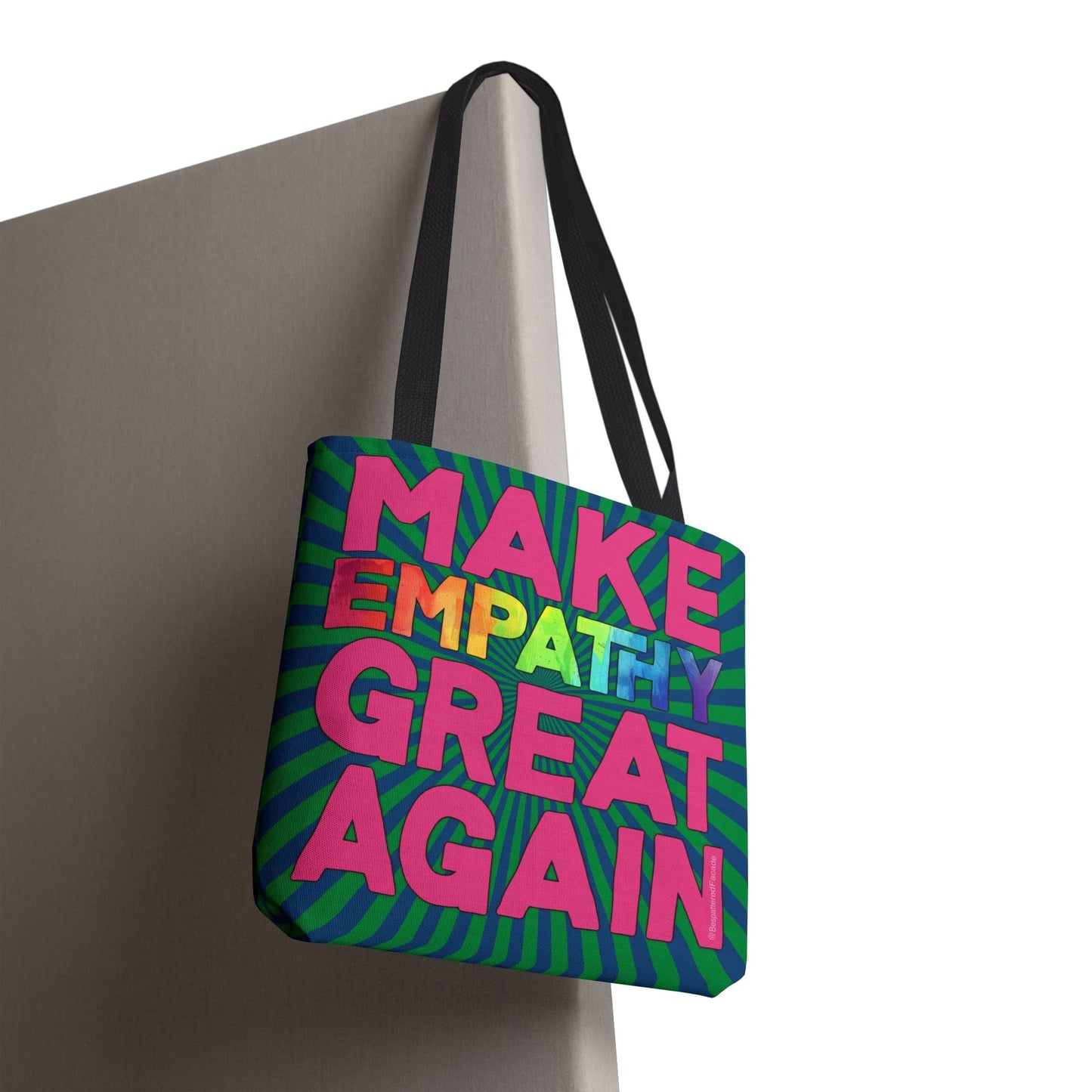 Bespattered Facade Make Empathy Great Again Eco-Friendly Carryall Tote Bag