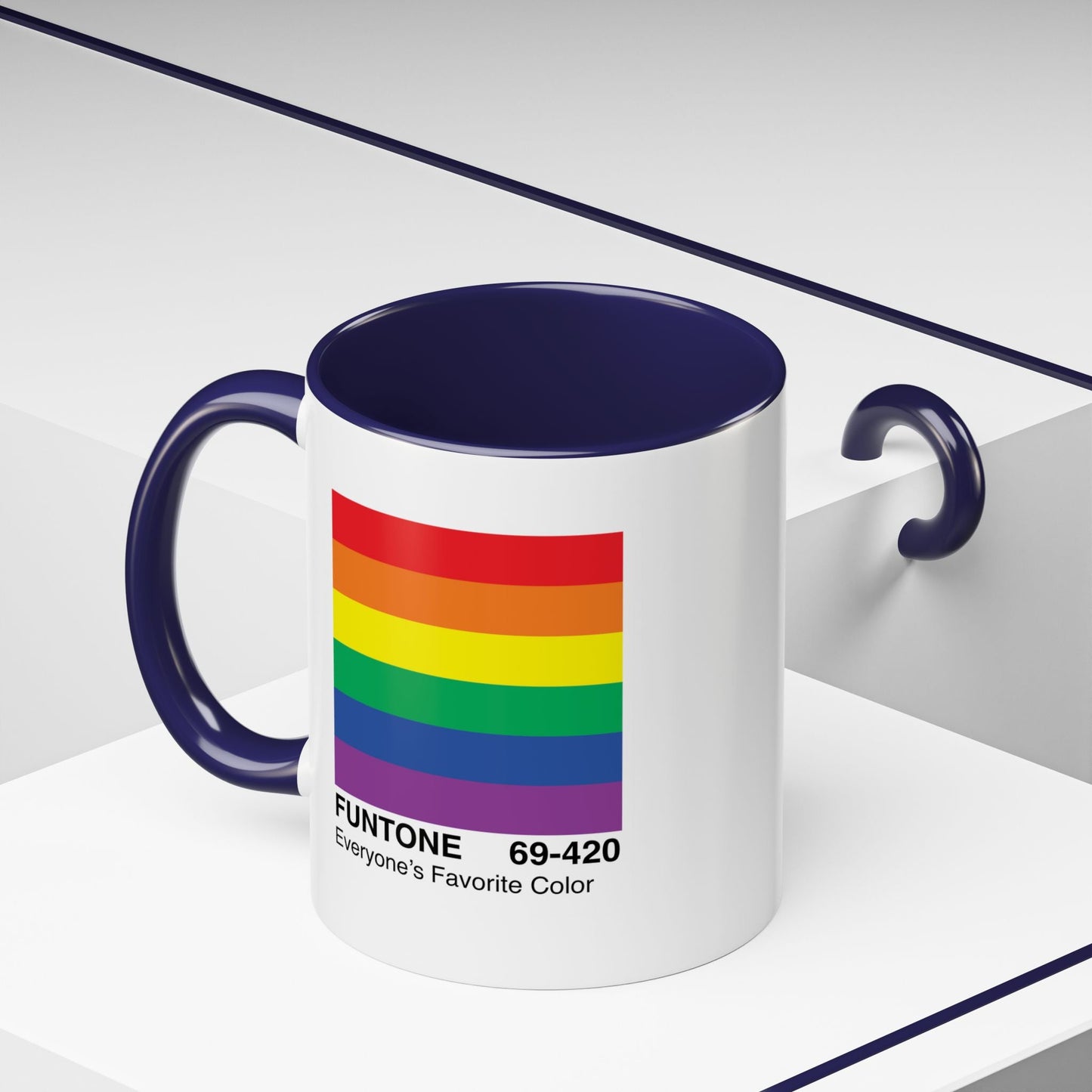 Bespattered Facade Everyone's Favorite Color "Funtone" Chip Mug | Eight Colors | 11oz or 15oz