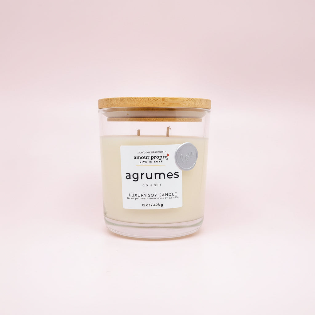 Agrumes Hand poured Aromatherapy Luxury Soy Candle