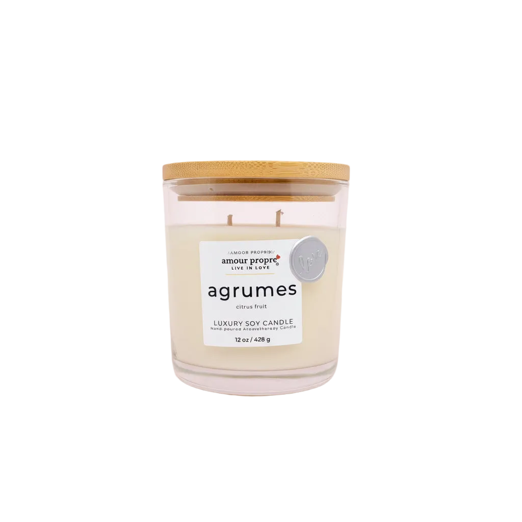 Agrumes Hand poured Aromatherapy Luxury Soy Candle