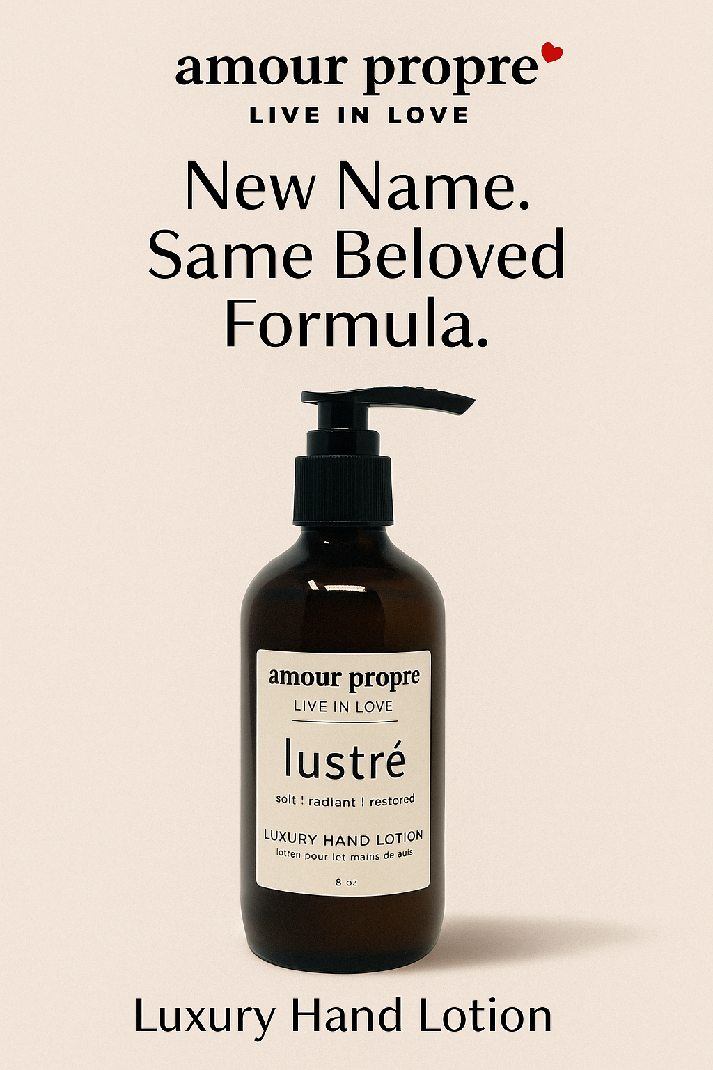 Lustré Luxury Hydrating Hand Lotion - 8oz