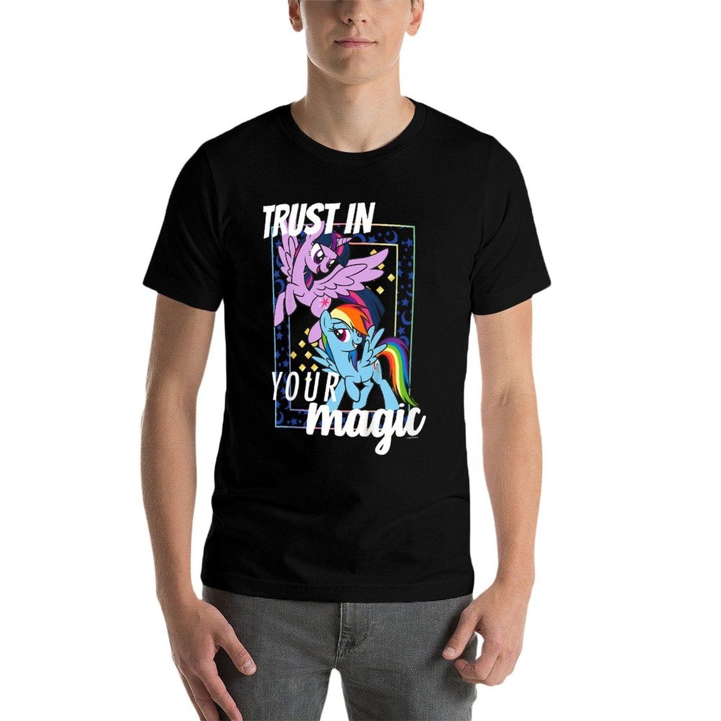 Kids My Little Pony Friendship Is Magic Twilight & Rainbow Sassy  High-quality Stitching T-Shirt