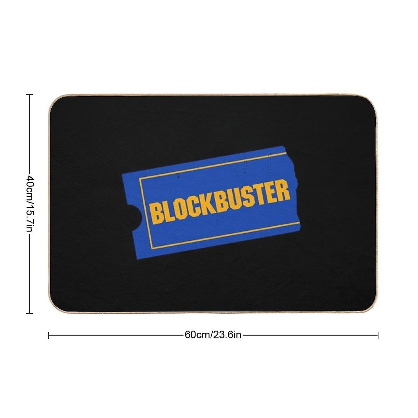 Blockbuster Video Logo  Odorless Bath Mat