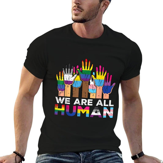 LGBT Hands We Are All Human Pride Month Gay Rights Men Women  Soft T-Shirt